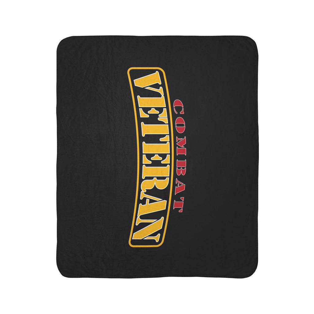 Combat Veteran Fleece Sherpa Blanket – Cozy Military Tribute Throw