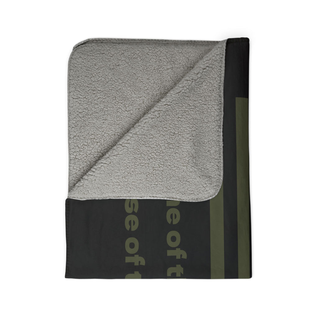 Home of the Free Fleece Sherpa Blanket – Cozy Military Tribute Throw