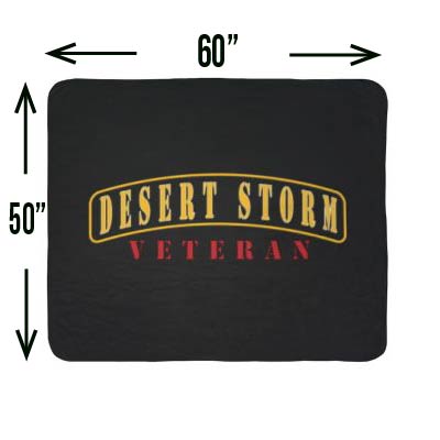 Desert Storm Veteran Fleece Sherpa Blanket – Cozy Military Tribute Throw
