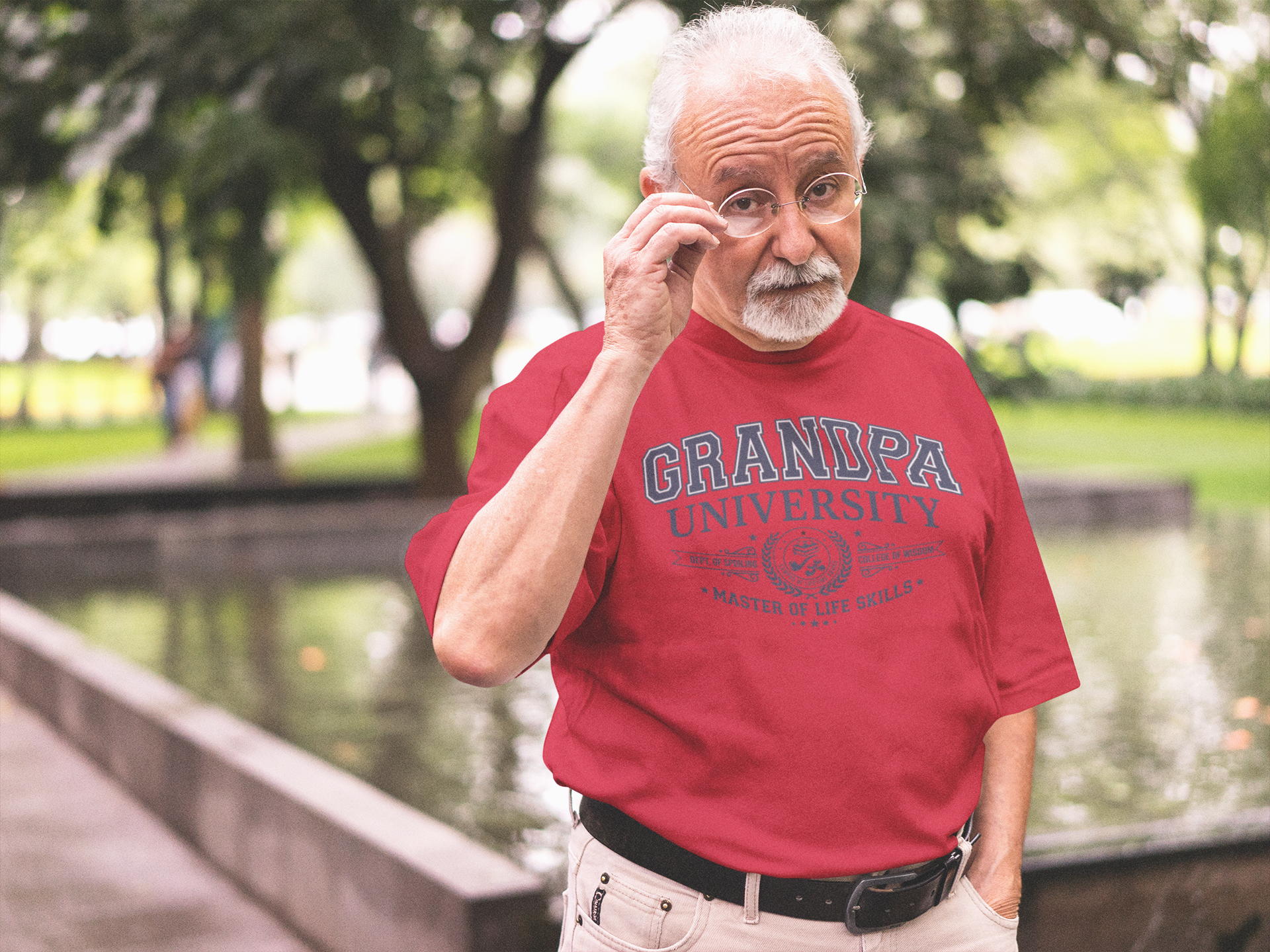Grandpa University Premium Tee