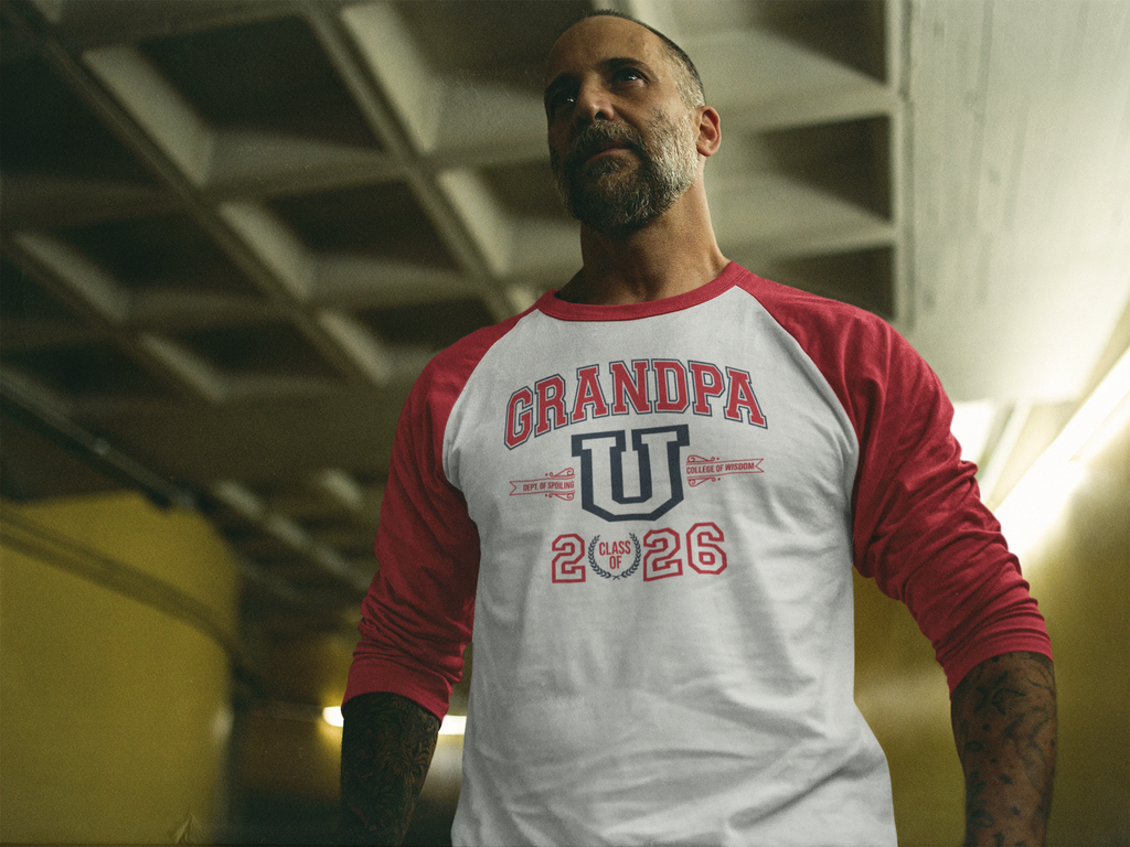Grandpa U Class of 2026 - 3/4 sleeve raglan shirt