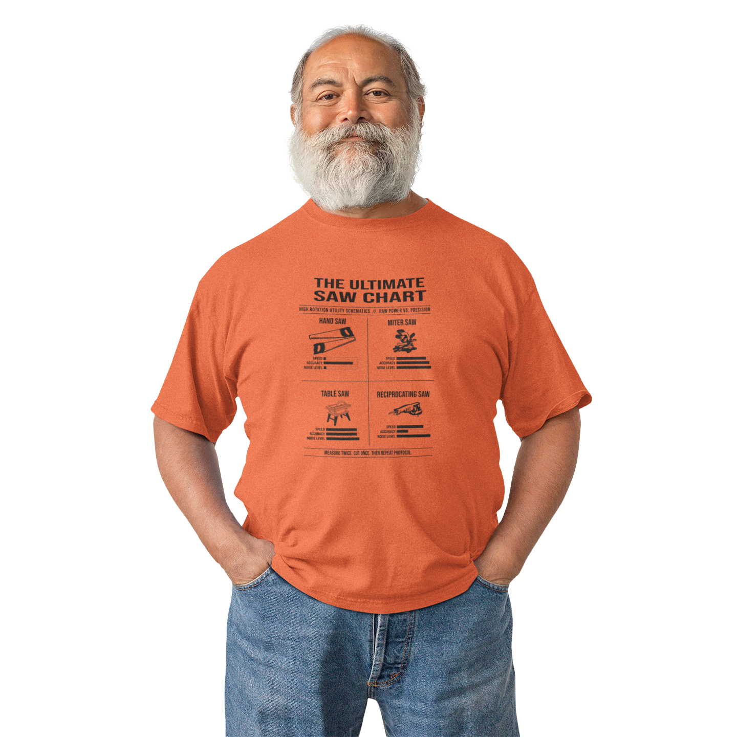 The Ultimate Saw Chart T-Shirt – Woodworking & Tool Lover Tee