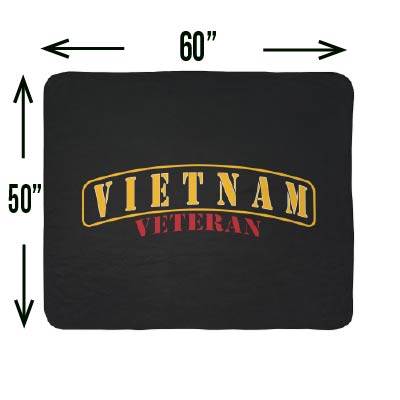 Vietnam Veteran Fleece Sherpa Blanket – Cozy Military Tribute Throw